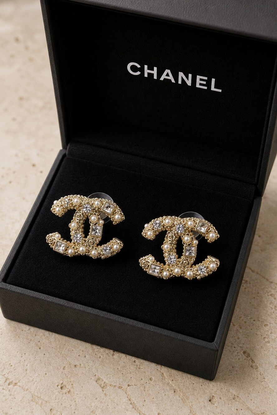 CHANEL Classic Parisian Earrings Style 22 | New with Box - Picture 4 of 9